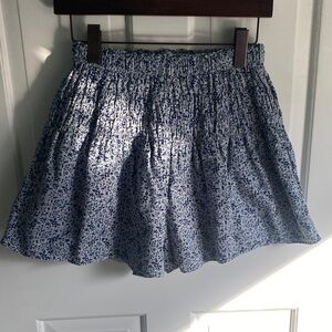 Madewell flowly blue floral shorts